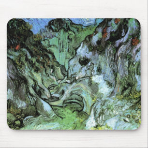 Alfombrilla De Ratón Barranco de Les Peiroulets por Vincent van Gogh