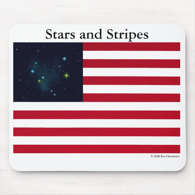 Alfombrilla De Ratón Barras y estrellas (Frente)