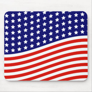 Alfombrilla De Ratón Barras y estrellas bandera americana 4 de julio