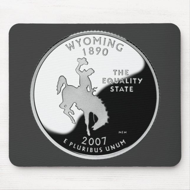Alfombrilla De Ratón Barrio Estatal de Faux Wyoming (Frente)