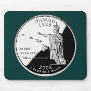 Alfombrilla De Ratón Barrio Faux del estado de Hawaii
