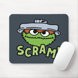 Alfombrilla De Ratón Barrio Sésamo Oscar el Grouch Scram!