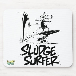 Alfombrilla De Ratón Barro que practica surf para siempre Mousepad