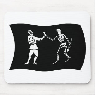 Alfombrilla De Ratón Bartholomew Roberts Flag Mousepad