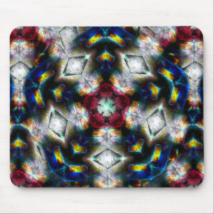 Alfombrilla De Ratón Base arenosa con formas de colores oscuros e ilumi