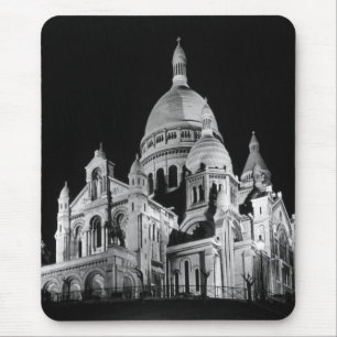 Alfombrilla De Ratón Basílica de Sacre Coeur vintage Francia París