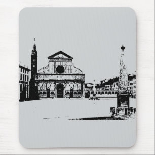 Alfombrilla De Ratón Basílica de Santa Maria Novella en Florencia, Ital