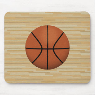 Alfombrilla De Ratón Basketball & Wood Court Antecedentes: Mousepad