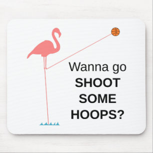 Alfombrilla De Ratón Básquetbol Flamingo Mousepad