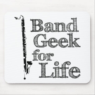 Alfombrilla De Ratón Bass Clarinet Band Geek