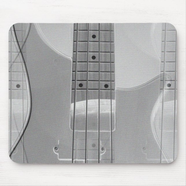 Alfombrilla De Ratón Bass Guitar Elegant Moderno Plantilla De Música De (Frente)