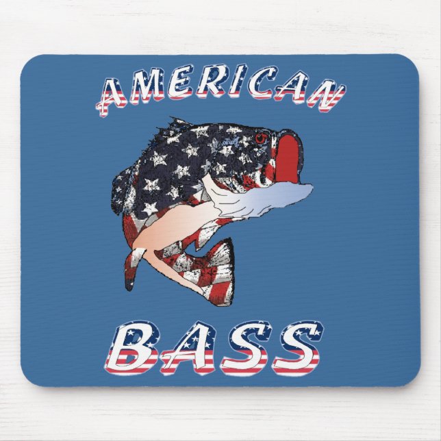 Alfombrilla De Ratón Bass Mousepad americano (Frente)