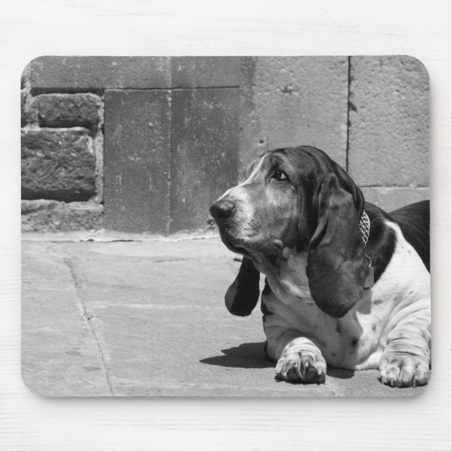 Alfombrilla De Ratón Basset Hound Mousepad (Frente)