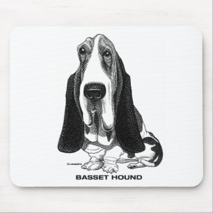 Alfombrilla De Ratón Basset Hound Mousepad