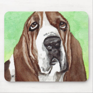 Alfombrilla De Ratón Basset Watercolor