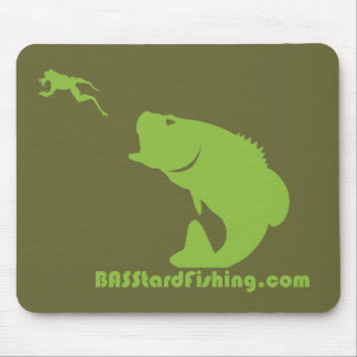 Alfombrilla De Ratón BASStard que pesca Mousepad