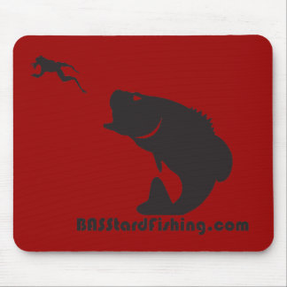 Alfombrilla De Ratón BASStard que pesca Mousepad