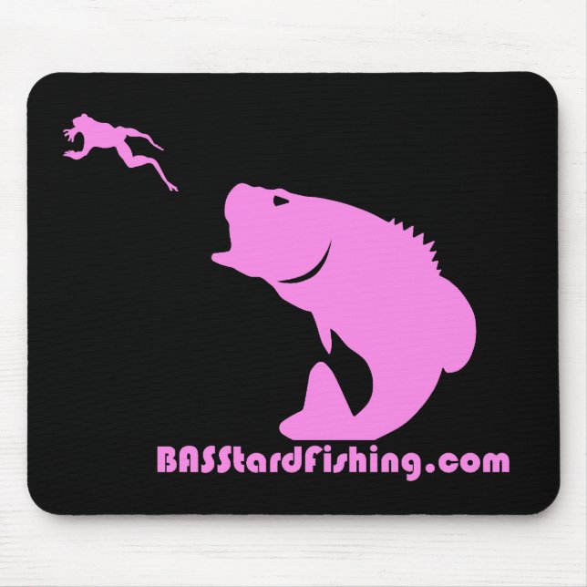 Alfombrilla De Ratón BASStard que pesca Mousepad (Frente)