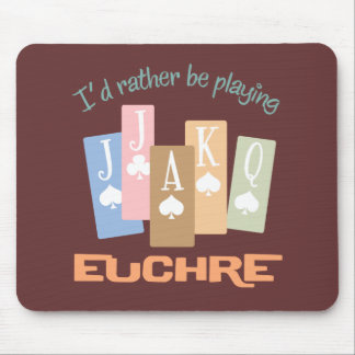 Alfombrilla De Ratón Bastante Euchre retro del juego