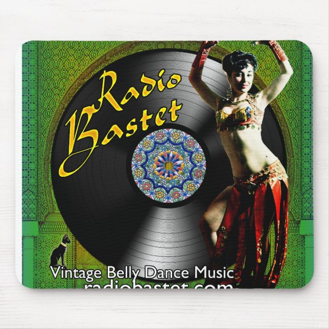 Alfombrilla De Ratón Bastet de radio Mousepad (Frente)