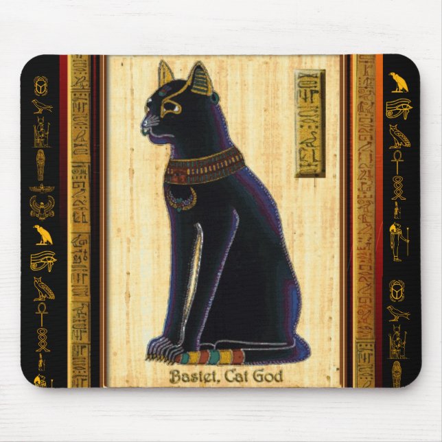 Alfombrilla De Ratón BASTET Par para el ratón egipcio (Frente)