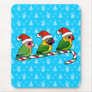 Alfombrilla De Ratón Bastón de caramelo del Lovebird