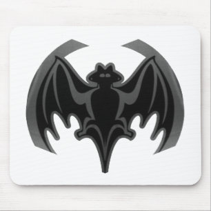 Alfombrilla De Ratón Bat Black Inv El MUSEO Regalos Zazzle