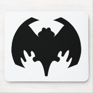 Alfombrilla De Ratón Bat Black The MUSEUM Zazzle Gifts