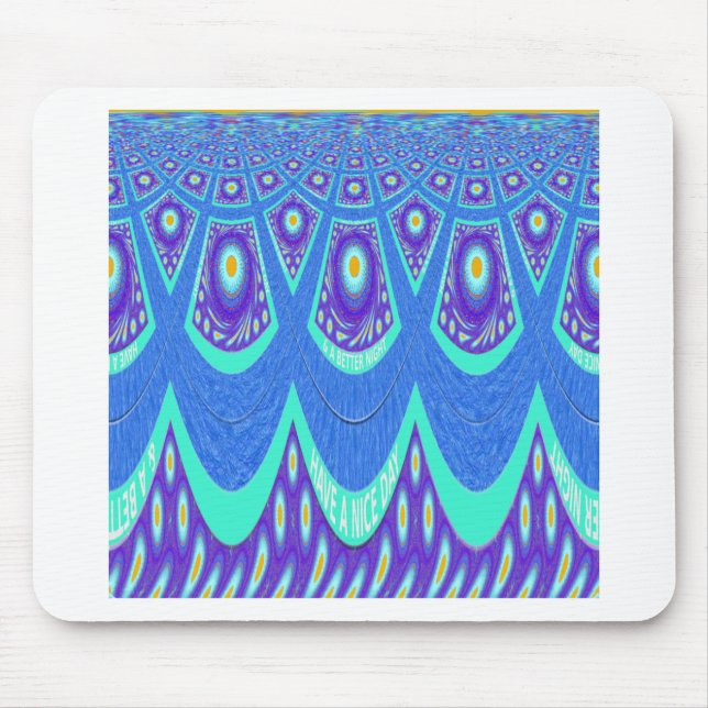 Alfombrilla De Ratón batik azul (Frente)