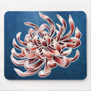 Alfombrilla De Ratón Batik Chrysanthemum