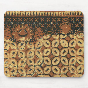 Alfombrilla De Ratón Batik Earthy Coffee Bean Elegante Rustic Rugged