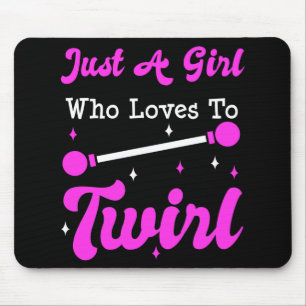 Alfombrilla De Ratón Baton Twirler Twirling Majorette Funny Gift