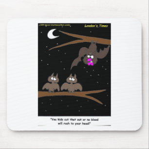 Alfombrilla De Ratón Bats Making Mistakes Funny Halloween Gifts
