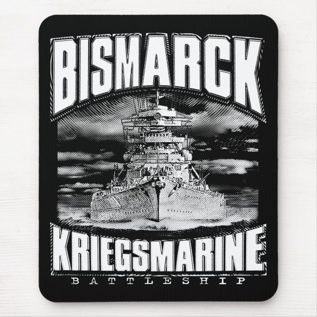 Alfombrilla De Ratón Battleship Bismarck (Frente)