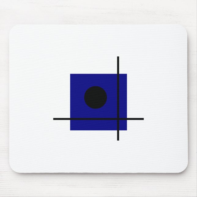 Alfombrilla De Ratón Bauhaus Diseño Composición de Arte Geométrico (Frente)