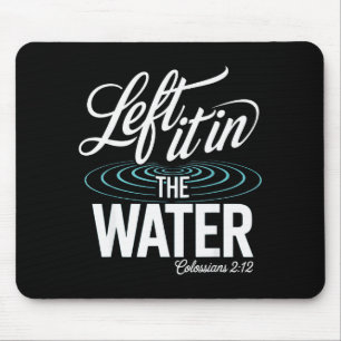 Alfombrilla De Ratón Bautismo de Agua Hecho Nuevo En La Fe Cristiana De