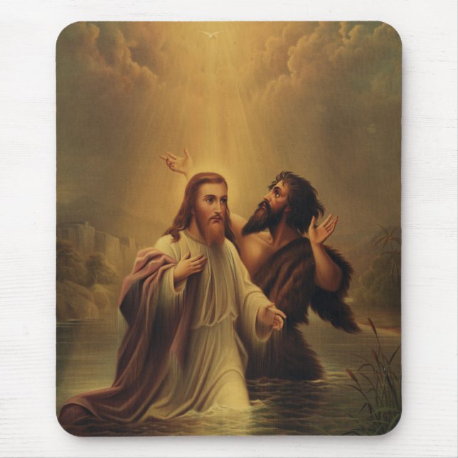 Alfombrilla De Ratón Bautismo de Jesucristo (Frente)