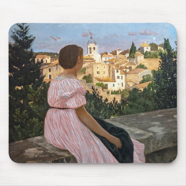 Alfombrilla De Ratón Bazille Frederic - El Vestido Rosa (Frente)