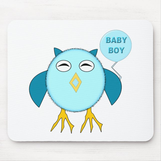 Alfombrilla De Ratón Bbay Boy Owl Mousepad (Frente)
