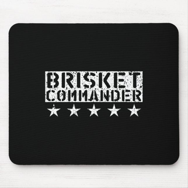 Alfombrilla De Ratón [bbq Dude] Brisket Commander Bbq Shirt  (Frente)