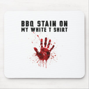 Alfombrilla De Ratón Bbq Stain En Mi Blanco