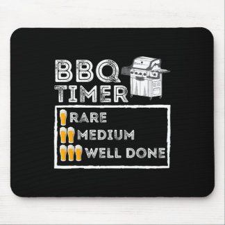 Alfombrilla De Ratón Bbq Timer - Funny Bbq Smoker Byrbeculling Grilling