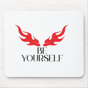 Alfombrilla De Ratón Be Yourself - Empoderando el diseño de citas Minim