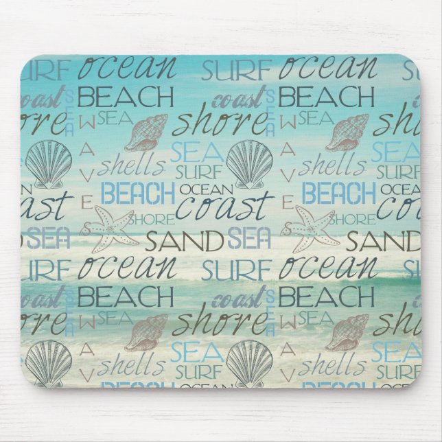 Alfombrilla De Ratón Beach Surf Sand Sea (Frente)