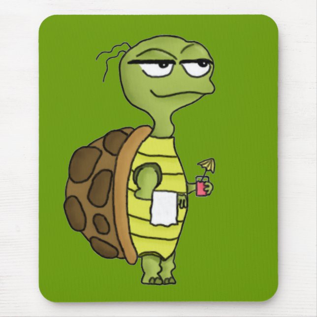 Alfombrilla De Ratón Beach Tortoise Mousepad (Frente)