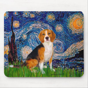 Alfombrilla De Ratón Beagle 7 - Noche estrellada