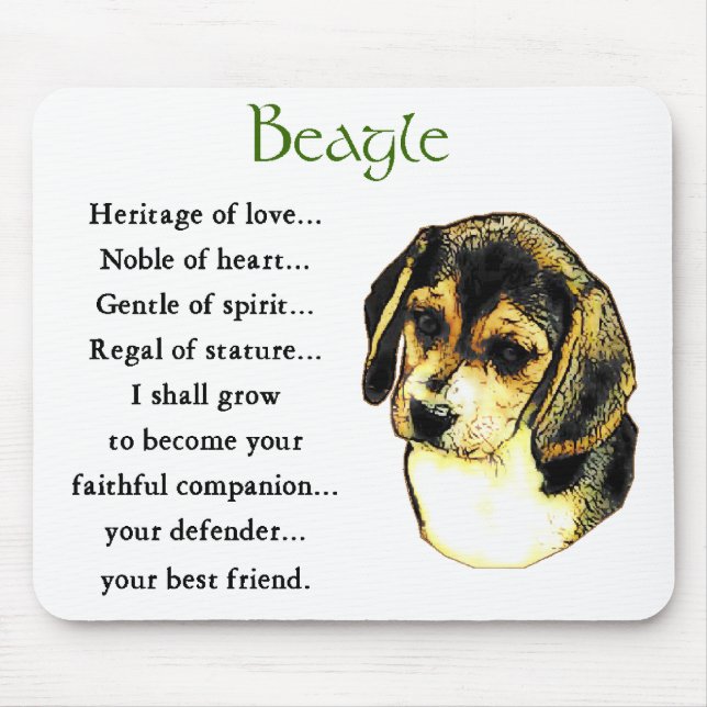 Alfombrilla De Ratón Beagle Gifts (Frente)