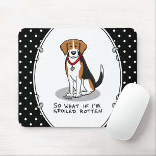 Alfombrilla De Ratón Beagle podrido podrido (tricolor 3) Perro Funny