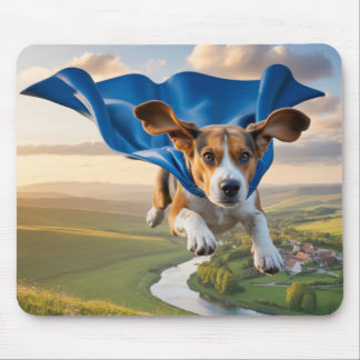 Alfombrilla De Ratón Beagle Superhero Mousepad