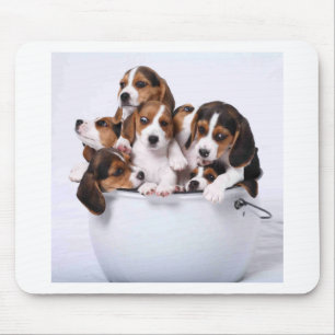 Alfombrilla De Ratón Beagles en cubo